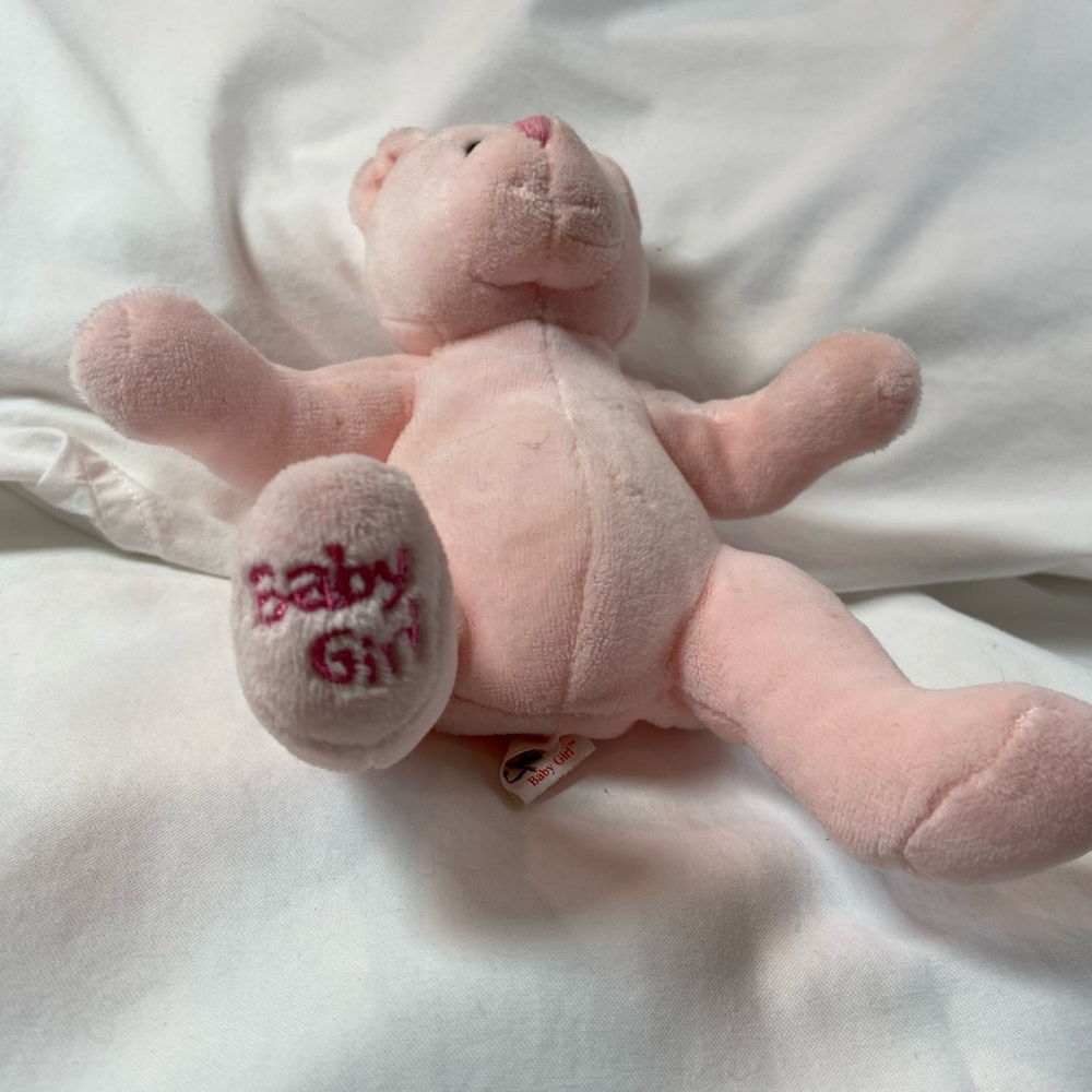 Pink Baby‎ Girl Small Teddy Bear Plush Stuffed Animal, TY